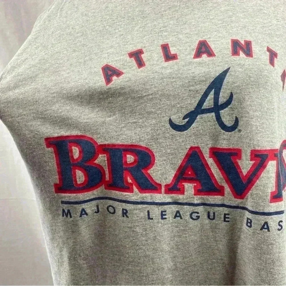 Vintage Logo Athletic Atlanta Braves MLB 2000 Sleeveless Shirt Size XL - Picture 2 of 5